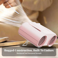 Type-C Two-headHead Fan Compact Wearable Waist Fan