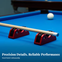 2 Pieces Cue Straightness Checker U-Shaped Pool Cue Straightness Checker Game Gear Open Channel Black