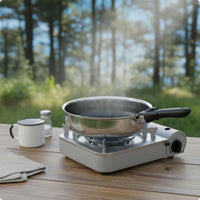 Detachable Handle Pan Induction Ready Stainless Steel Skillet All Cooktops Cookware For