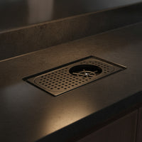 Built-in Cup Washer Automatic Recessed Cup Rinser Compact for Baristas, Espresso Stations, Coffee Shops, Kitchen Sinks