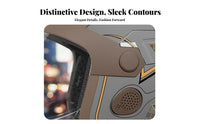 Motorcycle Half Helmet Impact Resistant Shell All Season Helmet Quick Release Buckle Secure Headgear for Winter Riding, Commuting