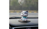 Shaking Head Car Dashboard Cat Decoration Adorable Design Dashboard Cat Ornament Easy to Install for Children
