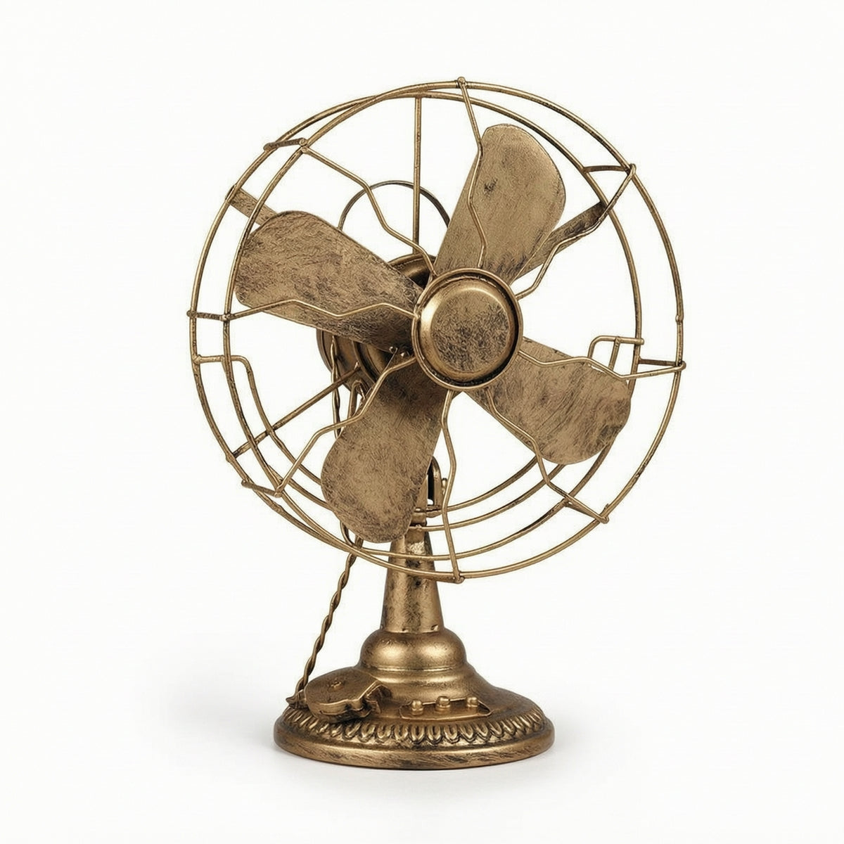 Antique Table Fan Ornament Decorative Vintage Fan Model Old Style for Decorators