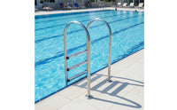Stainless Steel Pool Ladder Embed Ladder with Anti-Slip Steps Fasten-On