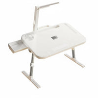 Foldable Design Adjustable kids' Activity Table Multi-Functional Lap Tray with Storage Bins Tilting Surface children's Furniture Tablet & Book holder for Students, Toddlers, Parents, Dorm Room, Bedroom, Playroom, Sofa