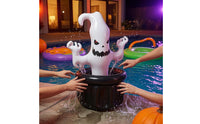 Leak-Proof PVC Ghost Ice Bucket Lightweight Ghost Ice Bucket Black and White Halloween Drink Cooler Easy to Inflate