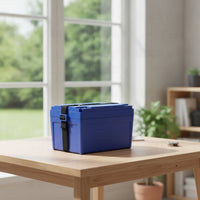 Secure Battery Box with Strap Rigid Battery Box Hard-Shell Enclosure Heavy-Duty for Builders