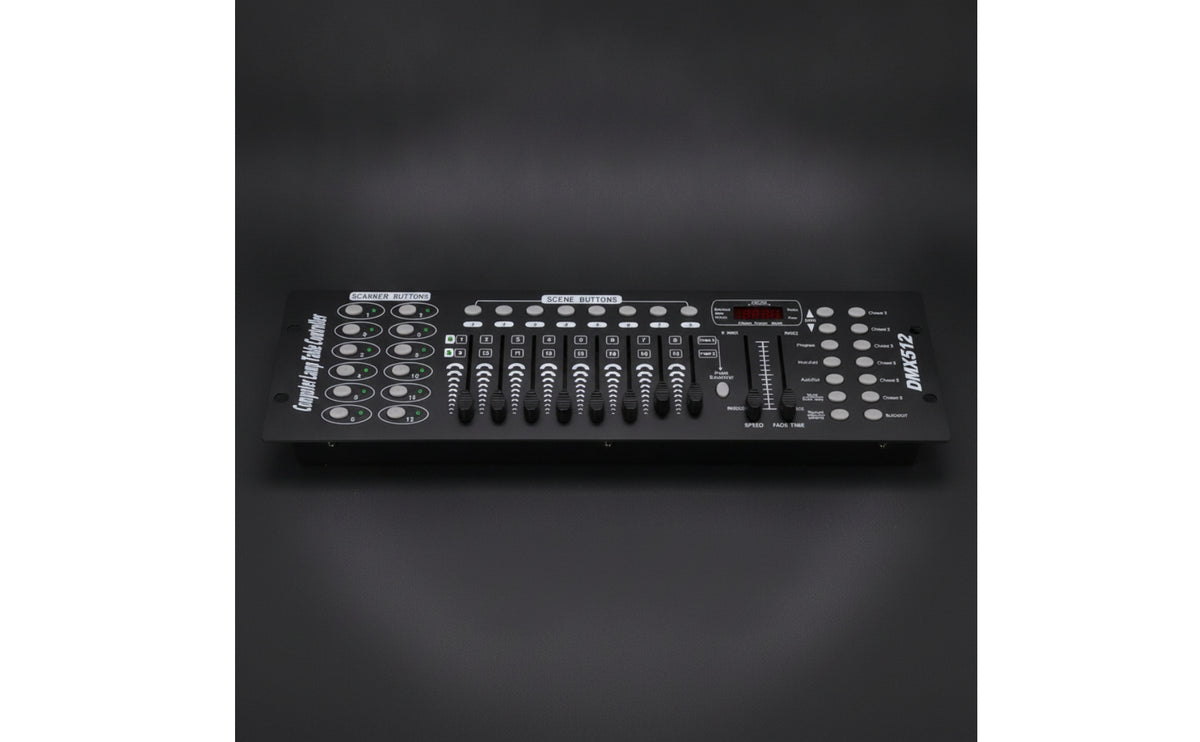 Tabletop DMX512 Lighting Console Digital Display DMX512 Controller Music Sync DMX-512 Controller Tactile for Stage Managers, Weddings