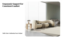 Curved Boucle Sofa Modern aesthetic Upholstered arched form Loveseat space-efficient Size Living Room Furniture for Homeowners, Reception Area, Small Spaces, Bedroom