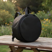 Padded Drum Backpack Round Drum Bag with Shoulder Straps Hands-Hands-Free Case Safeguarding for Drummers, Gigs, Rehearsals
