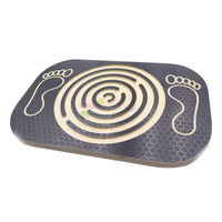 Non-Slip Surface Labyrinth Balance Board Textured Top Maze Balance Board Layered Wood Edge Fitness Equipment Rounded Rectangular for Indoor