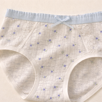 Underwear Women Multipack with Extended Gusset and Jacquard Weave, Combed Knickers for Everyday Wear, Breathable Ladies