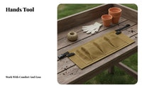 Waxed Canvas Tool Belt Wear-Resistant Waist Tool Belt Heavy Duty Multiple-Utility Pouch for Carpenters, Construction Site, Workshop