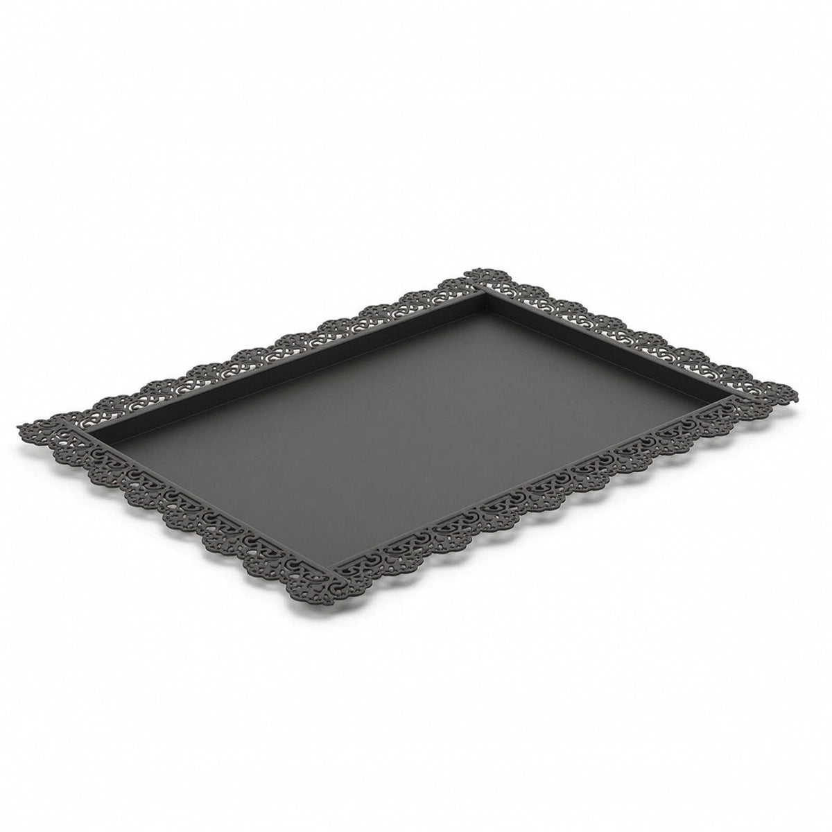 Iron Serving Tray Decorative Platter Easy to Clean for Home Entertaining, Hosts