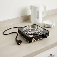Single Electric Burner Compact Single Coil Hot Plate for Dorm Room, Hookah Users