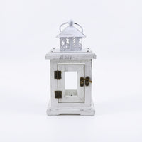 House Lantern Wooden Glass Lantern Vintage for Farmhouse Decor