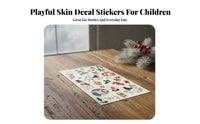 Made with Soybean Ink these tattoosed skin art Sheet Waterproof Assorted Cartoon skin art Set child-safe Temporary skin arts for young children, educators, Parents, Halloween, Christmas, Holiday Celebrations, Goodie Bags