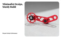 Folding Bike Chain Stabilizer Coiled Mechanism Loaded Design Single Speed Chain Tensioner Drivetrain Part Adjustable CNC