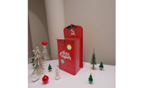 Christmas Mailbox Decorative Wall-Mounted Mailbox Post Box Festive Decorations Red for Entryways, Party Displays