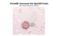 Crystal Tiara Hairband Photo Prop Baby Crown Headband Infant Flower Crown Cute Designs Elastic Princess Headband for Holidays