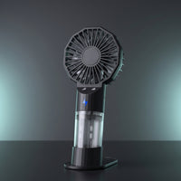 Handheld Misting Fan Compact Handheld Fan with Mist Desk-Standing for Travel
