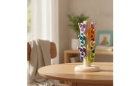 Wooden Stacking Rings Early Learning Stacking Rings Counting Disc Stacker Fine Motor Wooden Sorting Counting Toy Educational
