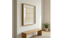 Wooden Medal Frame Clear Front Panel 9 Medal Display Frame Dust Protection