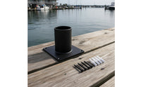 Outdoor Post-Mounted Fixture Base Adapter Rust-Resistant Pier Mounting Base with Mounting Hardware Bolt-down