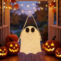 Ghost Treat Bag Cute Halloween Candy Bag Tote Reusable Spooky for Children, Trick-or-Treating