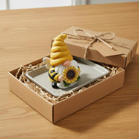 3 Pieces Bee Gnome Figurine Great Gift Honey Bee Themed Figurines Rustic Allure