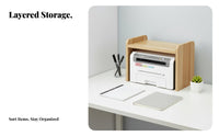Multi-Layer Printer Stand Stable Load-Bearing Desktop Printer Shelf for Students