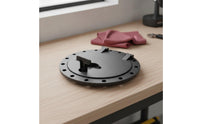 Hinged Deck Hatch with Storage Bag Round Hatch Cover with Storage Bag Removable Boat Deck Plate Matte for Kayaks