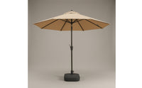 Center-Pole Umbrella Rain-Resistant Umbrella with Crank Handle Large for Guesthouse Owners, Market Vendors, Patio, Courtyard, Beach