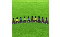 10 Pieces Basketball Cone Numbered Agility Training Cones Flared Cone with Anti-Slip Band for Athletes, Coaches, Soccer Practice