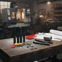 7 Pieces Black Coated Turning Tool Holder Set Wear Resistant Indexable Turning Tool High Hardness Carbide Insert Holder Long-Lasting for Machinists, Professionals, Workshop