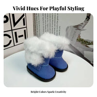 1:6 Miniature Doll Snow Boots Doll Boots Furry Lining for Hobbyists, Dioramas