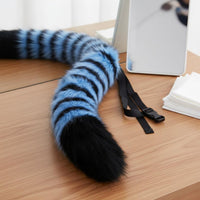 Cosplay Prop Soft Creature Ear Tail Costume Faux Plush Furry Ears and Tail Realistic Look Lifelike for Stage Performance, Dress up Party