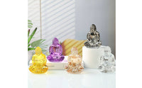 Crystal Buddha Statue Sparkling Crystal Buddha Clear for Buddhists, Home Decor, Altar, Meditation Room