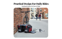 Rainproof Bike Rear Rack Bag Large Capacity Bike Pannier Bag Waterproof Mountain Bike Saddlebag Sturdy Material for Touring Cyclists, Commuters, Commuting, Outdoor, Grocery Shopping