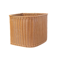 Square Rattan-Style Laundry Basket for Home and Bathroom Use