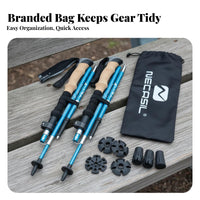 Folding Ultralight Foldable Hiking Portable Lightweight Adjustable Pole for Backpackers, Hikers, Backpacking, Snow
