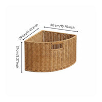 Space-Saving Triangular Storage Basket Sturdy Corner Storage Basket Decorative Easy to Clean