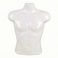 Male Torso Display with Hook Glossy Hanging Mannequin Torso Hanger for Clothing Sellers