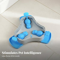 Interactive Pet Feeder Easy to Clean Press-Activated Slow Feeder