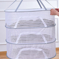 Resistant Foldable Hanging Drying Basket Ventilated Zippered Mesh Drying Basket Lightweight for Outdoor