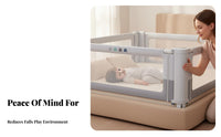 Breathable Mesh Baby Bed Zero Space Design Baby Bed Guard Extra Stable Materials for Babies, Toddlers, Parents, Co-Sleeping, Nursery, Bedroom, Sleep Time