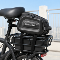 EVA Hard Shell Bicycle Rear Seat Bag, Large Capacity Waterproof Bike Rack Tail Bag for Cycling, Electric Scooter, Multifunctional Storage