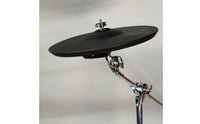 Single Trigger Cymbal Pad Easy to Install 12 Inch Rubber Playing Surface Electronic Drum Cymbal for Drummers