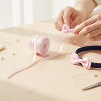 10m Silk Ribbon for DIY Crafts and Decoration, Available in 4mm and 7mm Widths