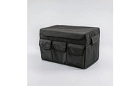 Car Trunk Organizer with Pockets Portable Folding Storage Box for Commuters, Road Trips